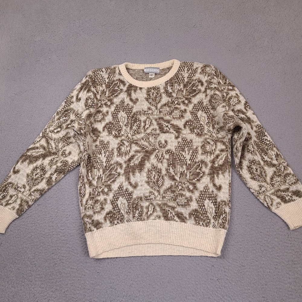 Vintage Stefano International Sweater Women's Small‎ Geometric Acrylic USA Made